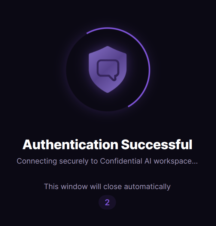 Authentication Successful