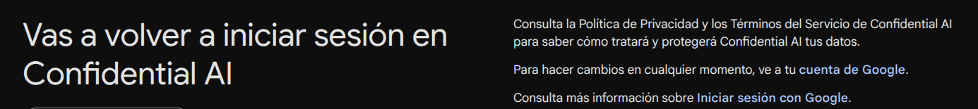 Google - confirmar acceso