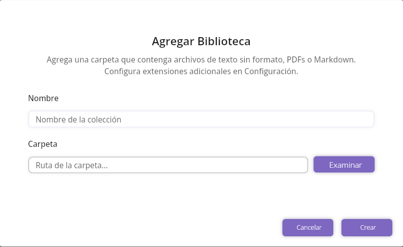 Agregar Biblioteca
